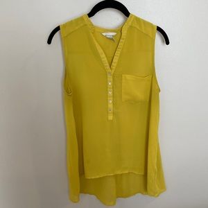 2/$15 💛 H&M sleeveless blouse 💛 yellow 💛 size 6